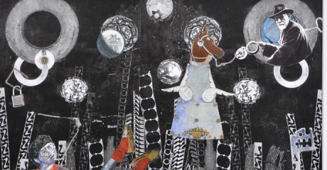 Irene Chelger | Antonio Berni consulta por la fobia de “su” Juanito, 2015. 50x58 cm