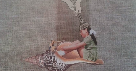 Andrea Burcaizea | Sin título | Collage sobre papel | 2014, 30x21 cm
