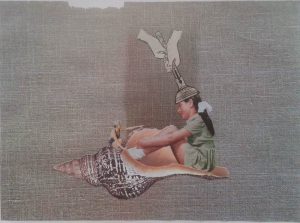 Andrea Burcaizea | Sin título | Collage sobre papel | 2014, 30x21 cm